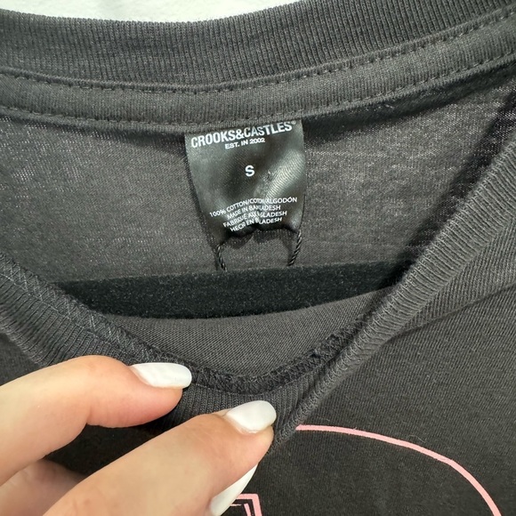 Crooks & Castles Cotton Black T-Shirt - Men’s Small‎ - NWT - Picture 6 of 9